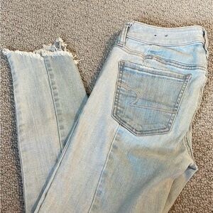 American Eagle Outfitters Light Blue High Rise Jeans